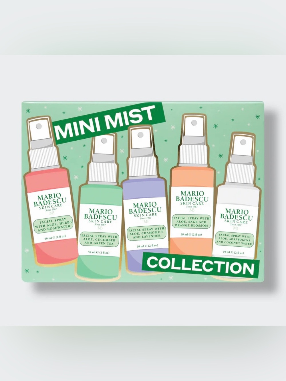 Mario Badescu Mini Mist Set - BNIB, 5 minis included!